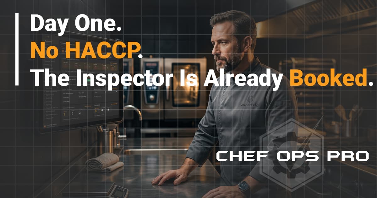 Day One. No HACCP. The Inspector Is Already Booked