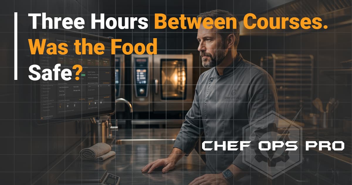 Three Hours Between Courses. Was the Food Safe