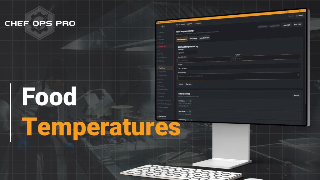 Food Temperature Logs