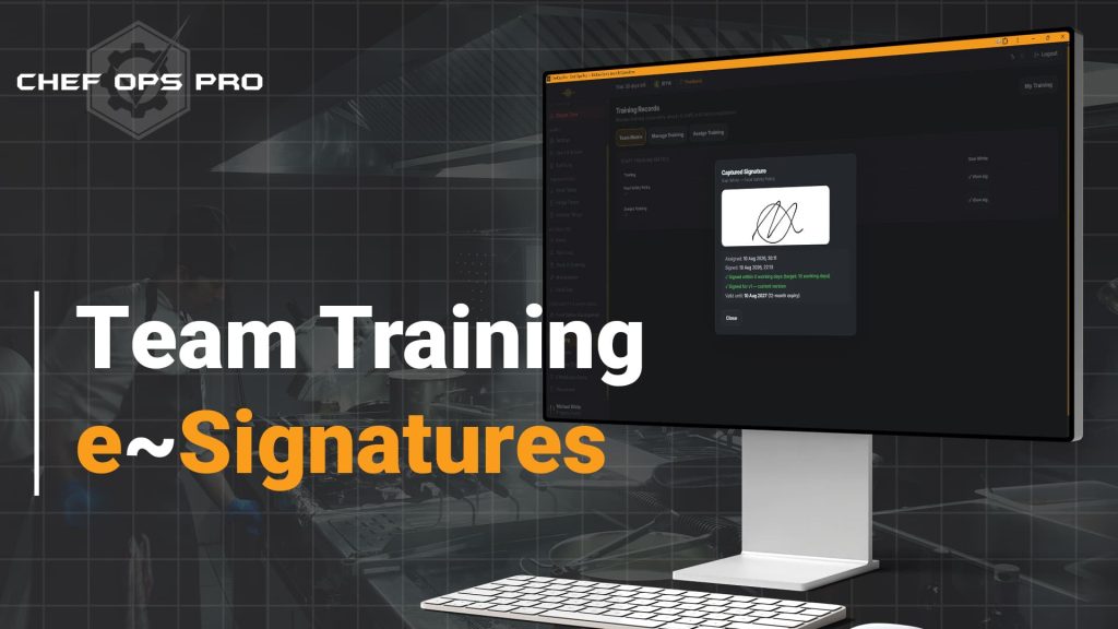 Training Records & e-Signatures